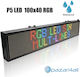 Semn LED rulant Cu o singură față Impermeabila 100x40cm RGB