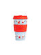 QuyCup Snoopy Love Mug Plastic with Lid Multicolored 400ml 1pcs
