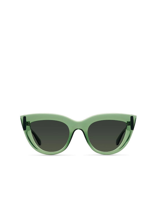 Meller Women's Sunglasses with Green Plastic Frame and Green Polarized Lens KA-GREENOLI