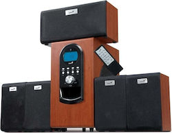 Genius SW-HF5.1 6000 Ver. II 5.1 Speakers 200W Brown