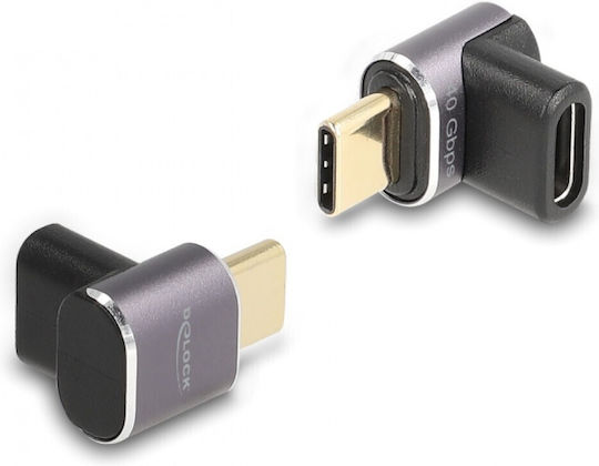 DeLock Converter USB-C male to USB-C female Gray 1pcs 60059