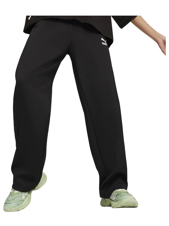 Puma Hohe Taille Damen-Sweatpants Schwarz