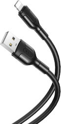 XO Nb212 USB-A to Lightning Cable Μαύρο 1m (80-...