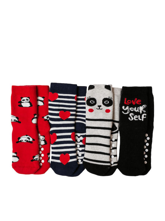 Vtex Socks Kids' Socks Love Your Self Multicolored 4 Pairs