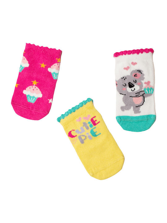Vtex Socks Kids' Socks Cute Pie Multicolored 3 Pairs