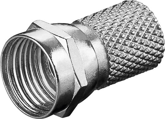 Goobay Stecker F-Stecker weiblich 10Stück Silber (11623)