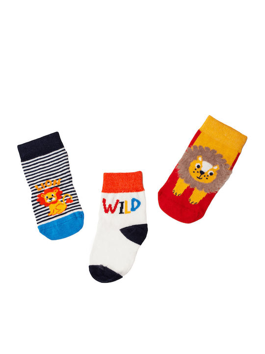 Vtex Socks Παιδικές Κάλτσες Wild Lion Πολύχρωμες