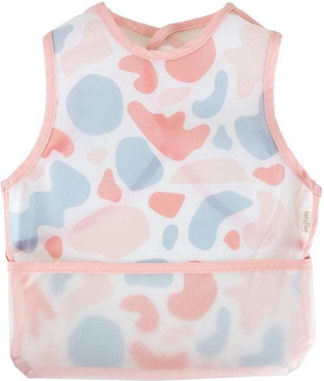 Baby Jem Αδιάβροχη Ποδιά Υφασμάτινη Pink για 6 m+