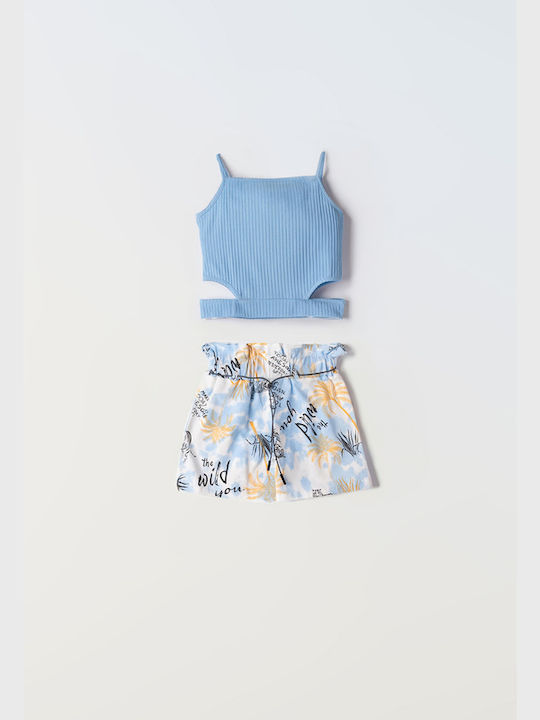 Εβίτα Kinder Set mit Shorts Sommer 2Stück chiel