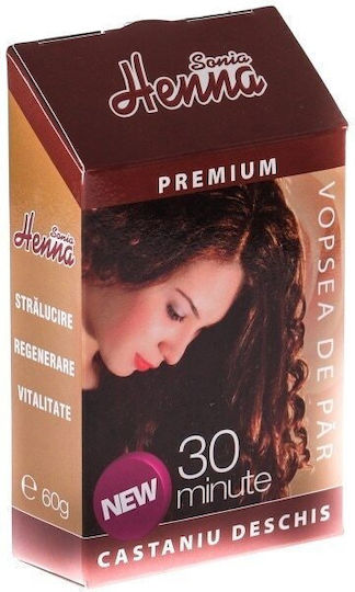 Henna Sonia Toner Kein Ammoniak Castaniu Deschis 60g