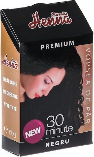 Henna Sonia Toner Fără Amoniac Negru 60gr