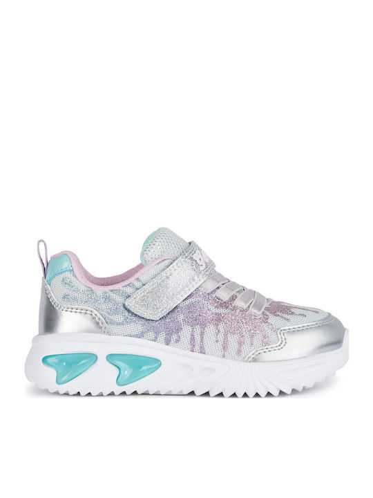 Kids Sneakers Anatomic with Hoop & Loop Closure Silver