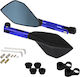 Огледала за мотоциклет 2бр Син