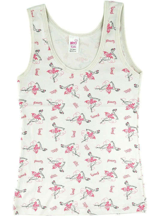 Biyo Beige Ballerina Kinder-Unterhemd Tank-Top beige