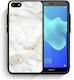 Smartfits Marble Back Cover Alb (Huawei Y5 2018 / Honor 7S) 7172193681563_41405284515995