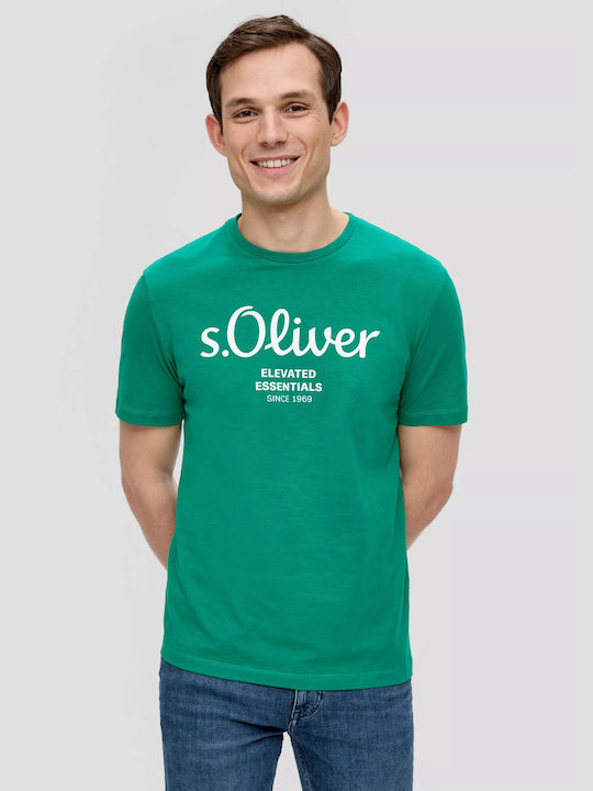 S.Oliver Herren T-Shirt Kurzarm Smaragd