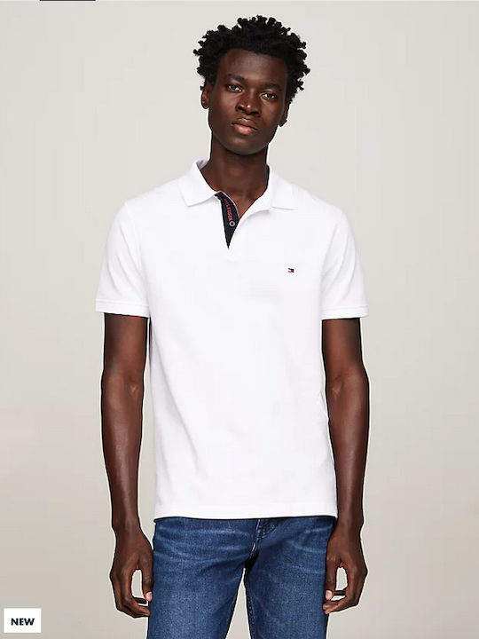Tommy Hilfiger Ανδρικό T-shirt Κοντομάνικο Polo Λευκο