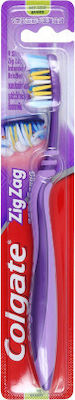 Colgate Zig Zag Οδοντόβουρτσα Medium Μωβ