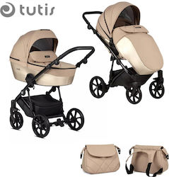 Tutis Viva 4 Lux Adjustable 2 in 1 Baby Stroller Suitable for Newborn Amber Gold 061