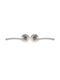 Import Hellas Lever Middle Door with Rosette Pair with Rosette Nickel Matte