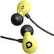 Pegasus 6854455878 In-ear Handsfree Headphones with Connector 3.5mm Yellow
