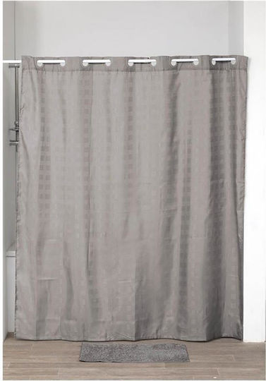 Atmosphera Shower Curtain Fabric 180x200cm Coffee