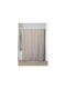 Atmosphera Shower Curtain Fabric 180x200cm Coffee