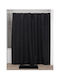 Atmosphera Diamond Κουρτίνα Μπάνιου Υφασμάτινη 180x200cm Μαύρη (black)