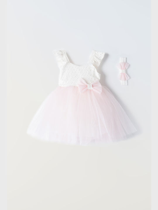 Εβίτα Παιδικό Φόρεμα Τούλινο Ροζ