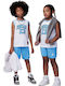 Kids' Set with Shorts Summer 2pcs University Blue