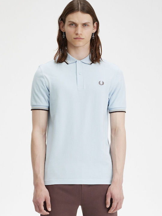 Fred Perry Polo T-Shirt Leichtes Rauch Warmes G...