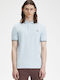 Fred Perry Men's Short Sleeve Blouse Polo Light Smoke Warm Grey Carrington