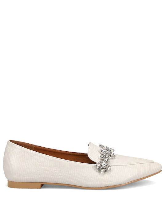 Migato Women's Moccasins in Beige Color