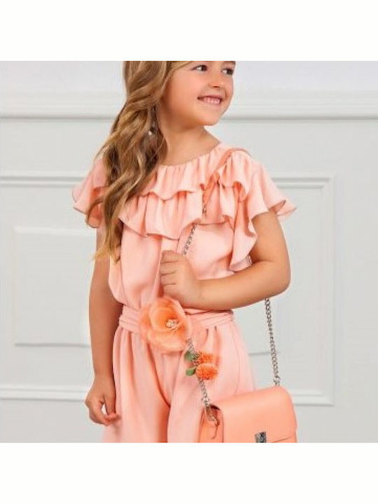 Kids' Fabric Jumpsuit Shorts/Bermudas Peaches