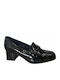 Pumps mit flachem Absatz Schwarz