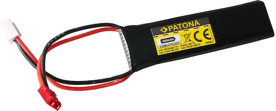 Patona Baterie Li-Po 3.7V 600mAh 15C 1S Pentru Vehicul RC 2 Bucăți