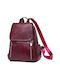 Roxxani Leather Women's Bag Backpack Red
