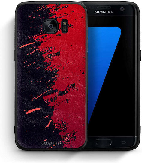 Smartfits Red Paint Back Cover Red (Galaxy S7 Edge)
