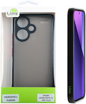 Lime Hardshell Fusion Full Camera Protection Back Cover Plastic / Silicone Durable Black (Redmi Note 13 Pro+)