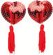 Pretty Lingerie Nipple Covers Κόκκινα