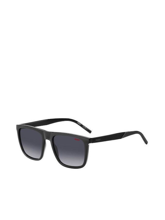 Hugo Boss Men's Sunglasses with Black Plastic Frame and Gray Gradient Lens HG 1304/S KB7/9O