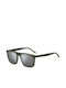 Hugo Boss Men's Sunglasses with Green Plastic Frame and Gray Lens HG 1304/S 1ED/T4