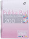 Pukka Pad Σπιράλ Τετράδιο Ριγέ Α4 200 Φύλλων Ροζ
