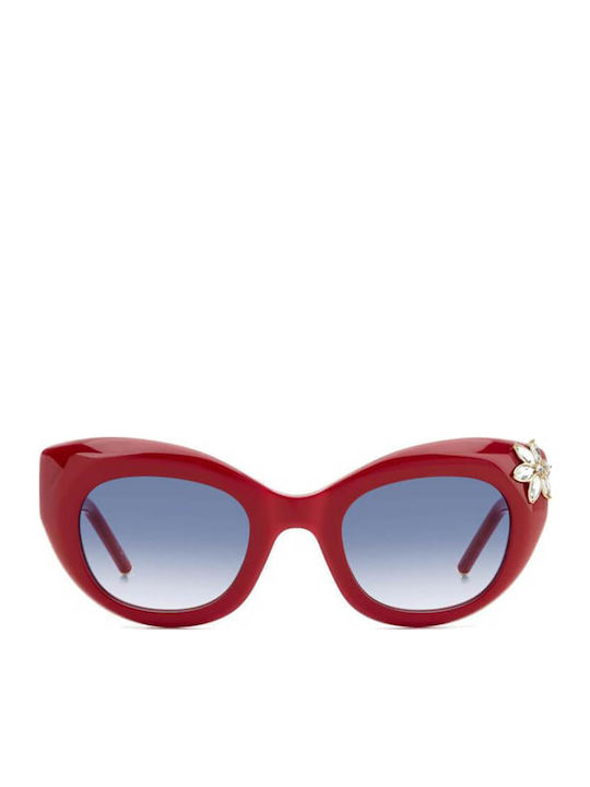 Carolina Herrera Sunglasses Κόκκινα with Acetate Frame & Blue Lens Carolina Herrera Sunglasses Κόκκινα with Acetate Frame & Blue Lens