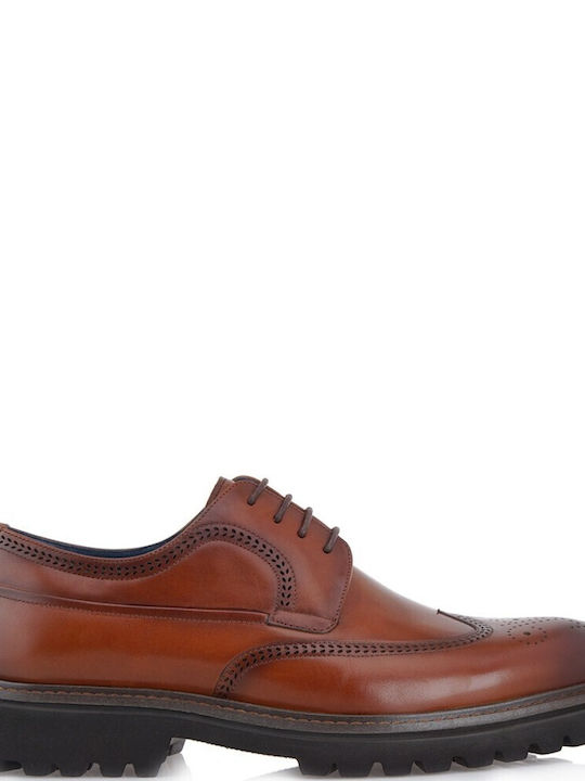 Renato Garini Men's Leather Oxfords Tabac Brown