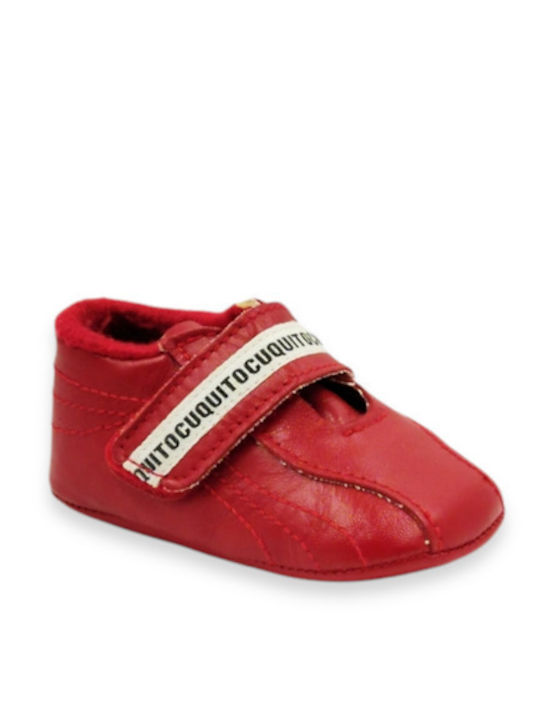 Cuquito Βρεφικά Sneakers Αγκαλιάς Κόκκινα