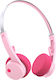 Defunc Freestyle Bluetooth Wireless On Ear Headphones with 22 hours of Operation Pink M1204