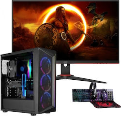 Vengeance Guardian-X1 Cooler Master Edition + AOC 27" 27G2SAE Gaming Desktop PC (Kern i5-14400F/16GB DDR4/512GB SSD/GeForce RTX 4060/Kein OS)