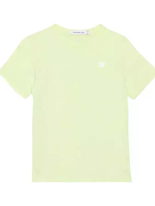 Calvin Klein Детска тениска Lime Monogram
