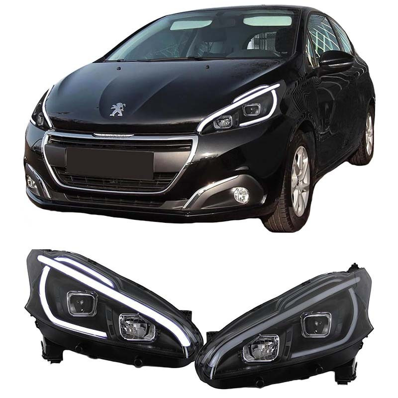 Junyan Front Lights Led for Peugeot 208 12-15 2pcs 0024874